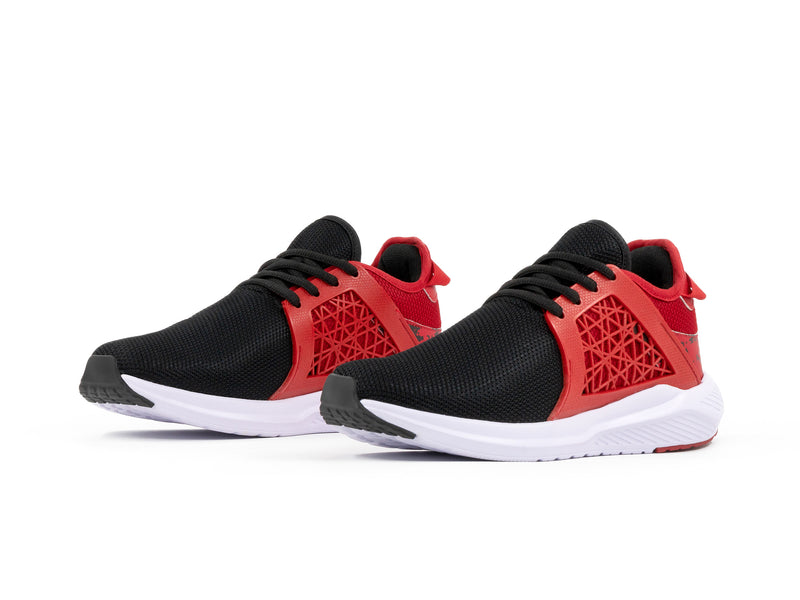 Tenis Moca 328 Negro Rojo